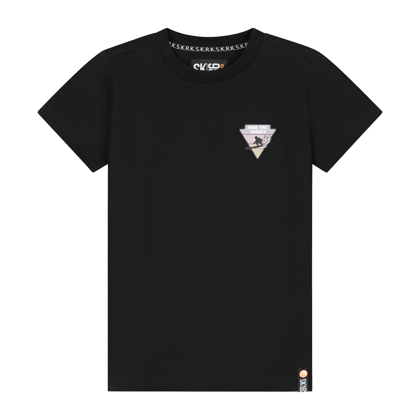 Skurk - Black Backprint Tieb t -Shirt