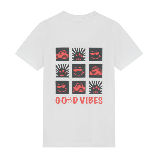 Skurk - T-shirt backprint blanc Timas