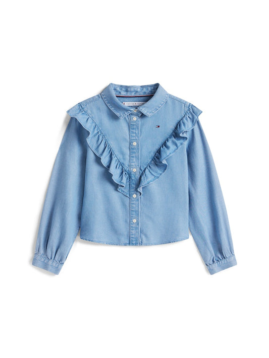 Tommy Hilfiger - Chemise en denim à volants