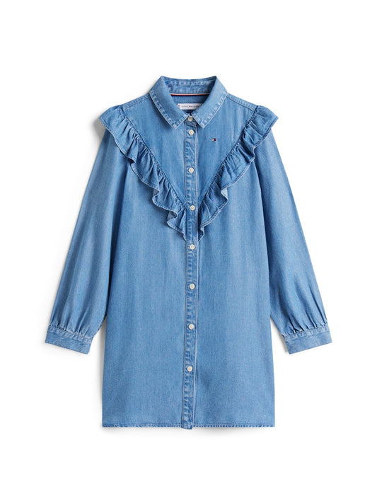 Tommy Hilfiger - Robe en denim à volants