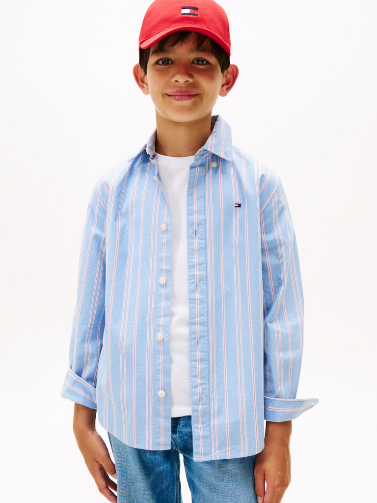 Tommy Hilfiger - Chemise stripe Cloudy Blue
