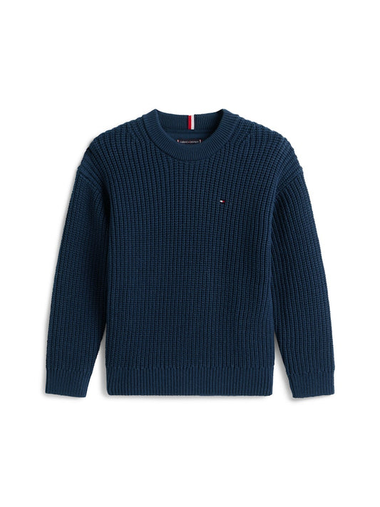 Tommy Hilfiger - Pull en maille Dark Night Navy