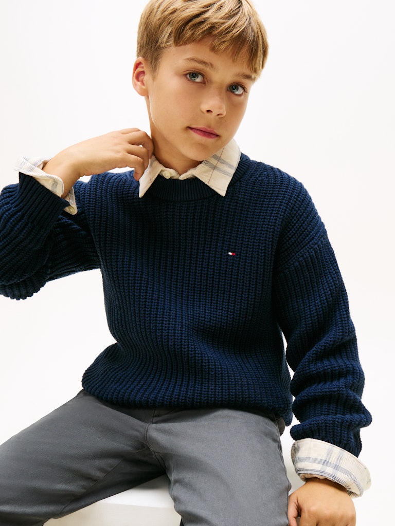 Tommy Hilfiger - Pull en maille Dark Night Navy