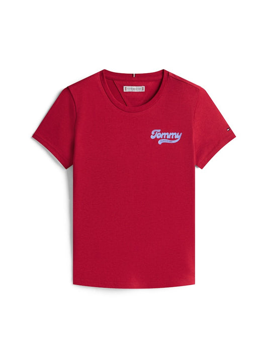 Tommy Hilfiger - T-shirt Ruby Rhubarb Flock
