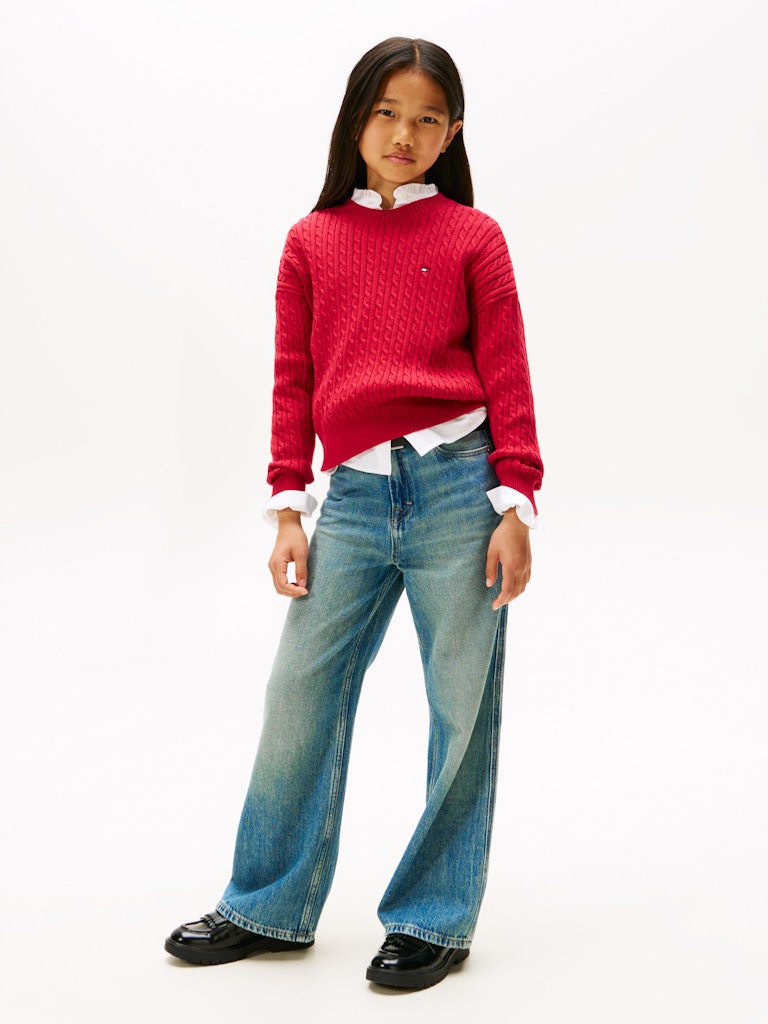 Tommy Hilfiger - Pull en maille Ruby Rhubarb