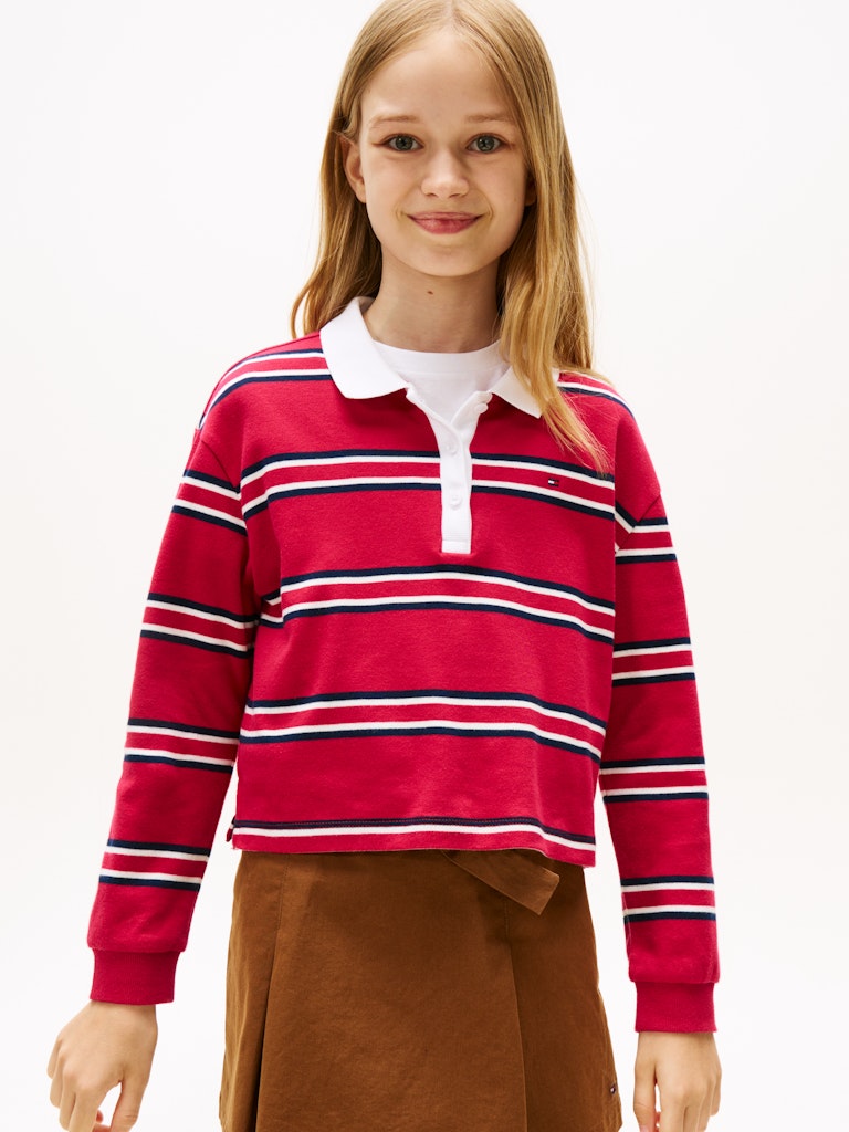 Tommy Hilfiger - Polo Medium Red Multi Stripe