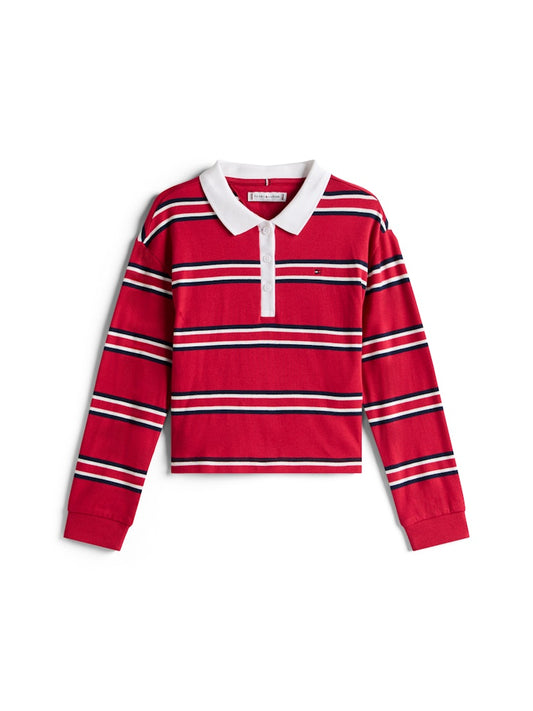 Tommy Hilfiger - Polo Medium Red Multi Stripe