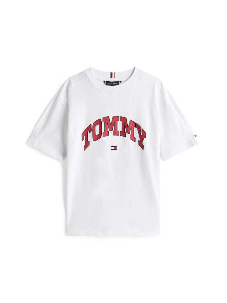 Tommy Hilfiger - T-shirt blanc Varsity raised