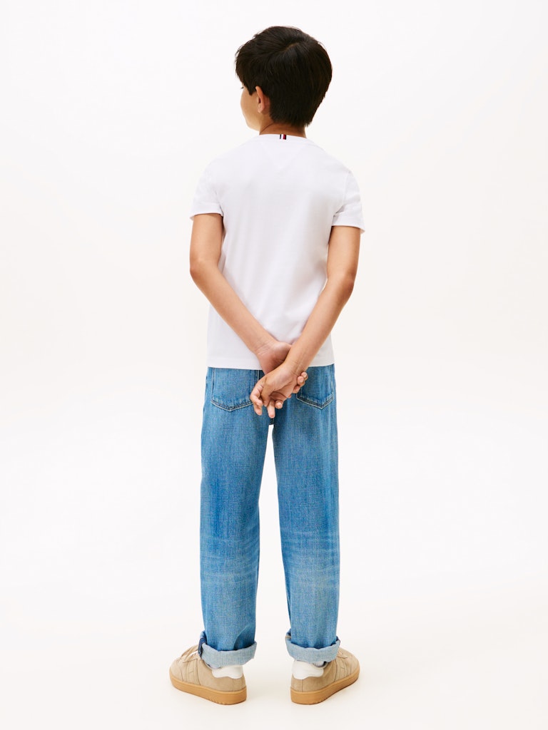 Tommy Hilfiger - T-shirt blanc Varsity interlock