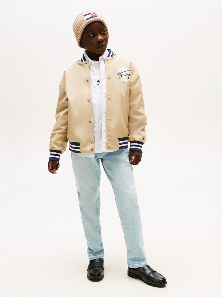Tommy Hilfiger - Jeans straight bleachwashed denim