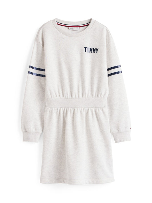 Tommy Hilfiger - Gray Heather Backprint Sweatshirt Dress