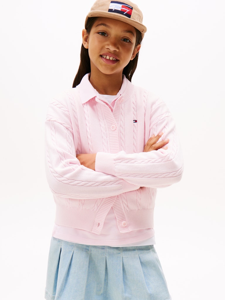 Tommy Hilfiger - Cardigan Cable Light Pink