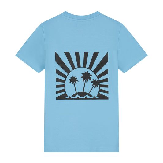 Skurk - T-shirt backprint baby blue Turf
