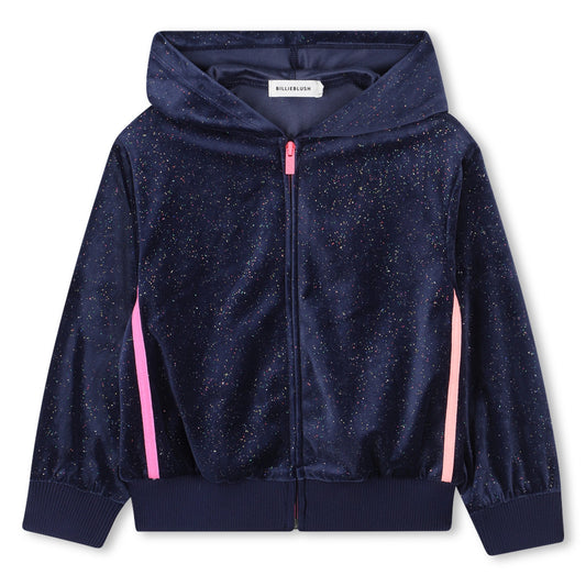 Billieblush - Navy hooded cardigan in watchers