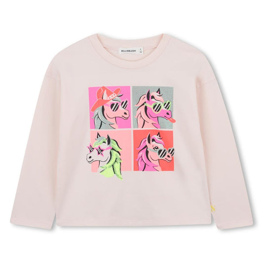 Billieblush - "Horse" pink t -shirt