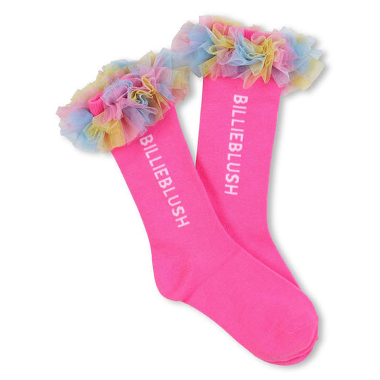 Billieblush - Chaussettes mi-hautes roses