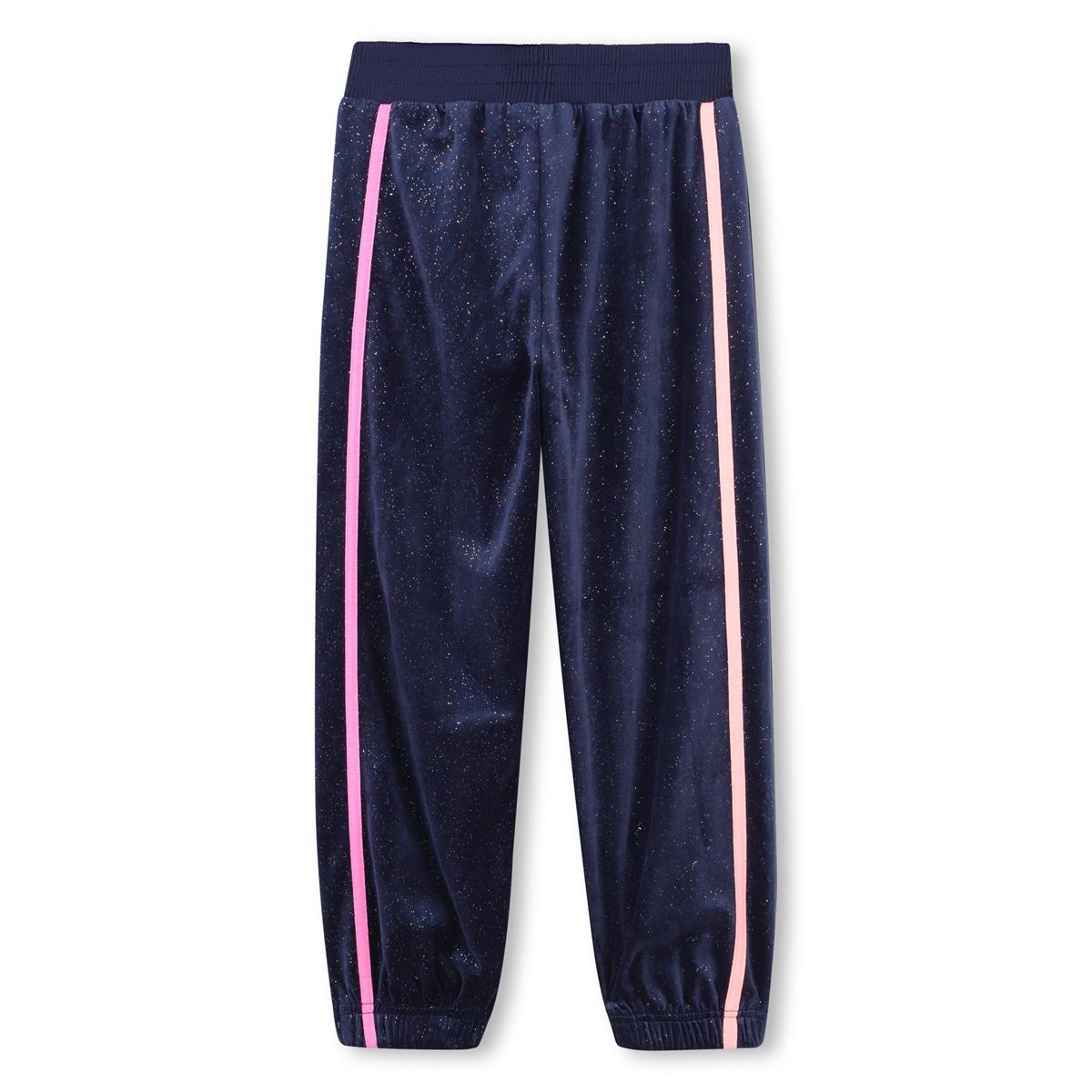 Billieblush - Navy jogging pants in brilliant velvet