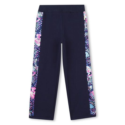 Billieblush - Jogging pants in Molleton Indigo Blue & Sequins