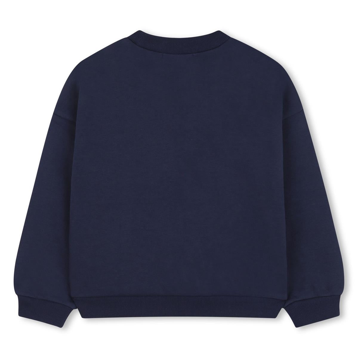Billieblush - Indigo Blue & Sequins "Love" Sweatshirt