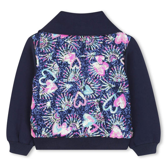 Billieblush - Cardigan Indigo Blue & Tou in sequins in the back