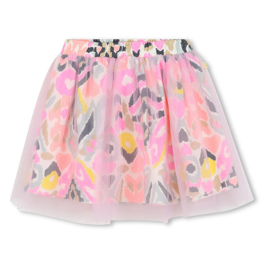 Billieblush - Tulle skirt & Ikat printed