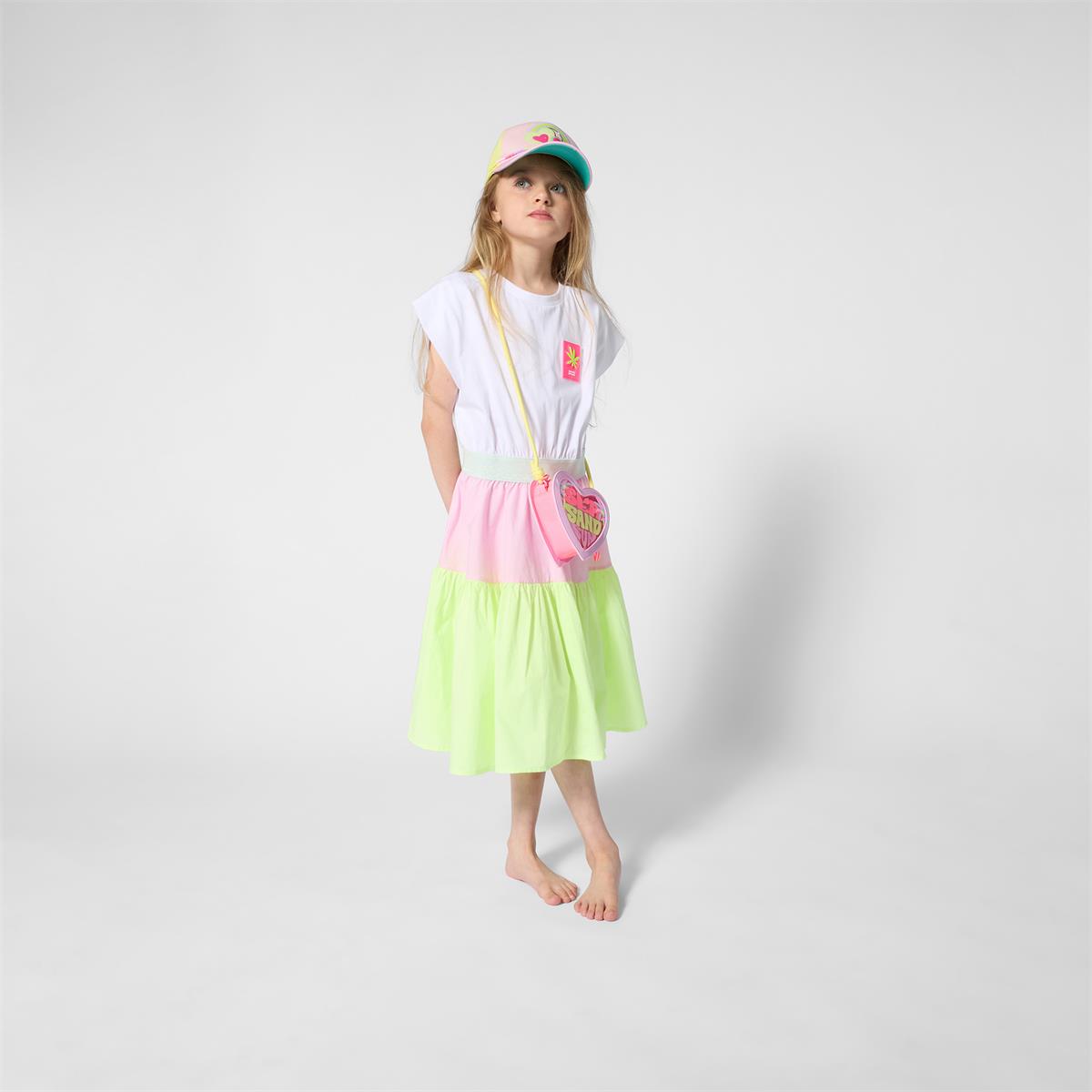 Billieblush - Bi-material dress & colorful petticoat