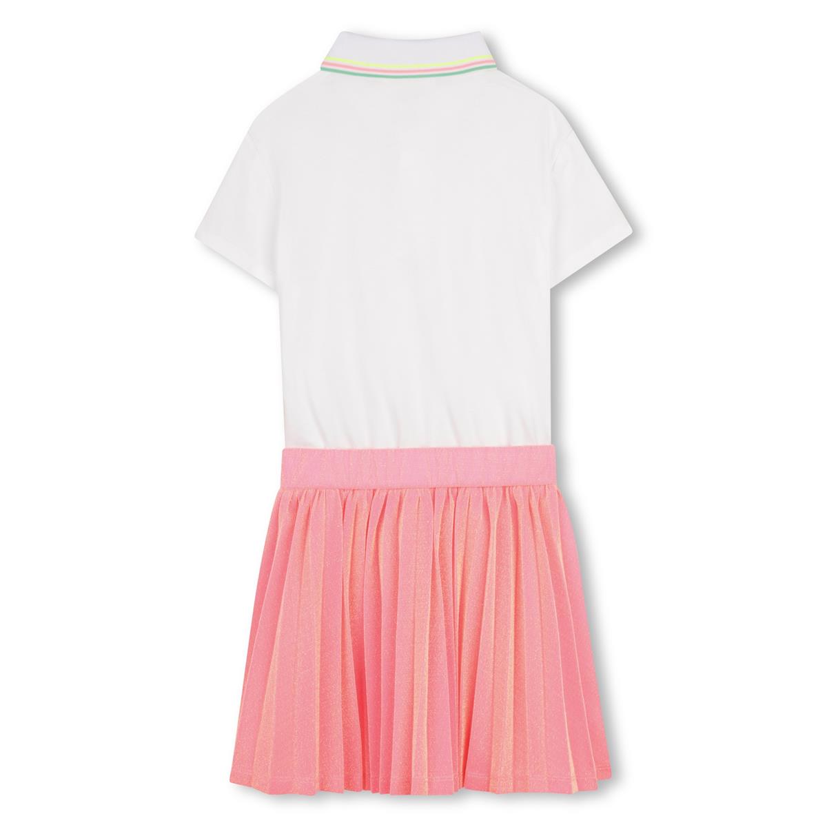 Billieblush - Vestido polo bimateria blanco