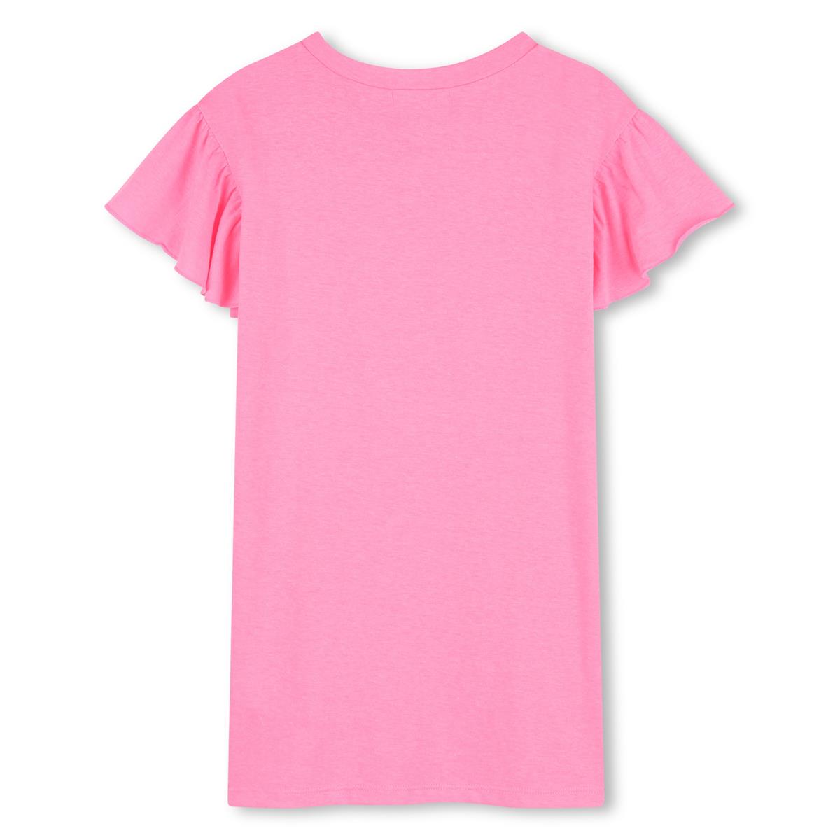 Billieblush – Kleid in Neonrosa und Pailletten