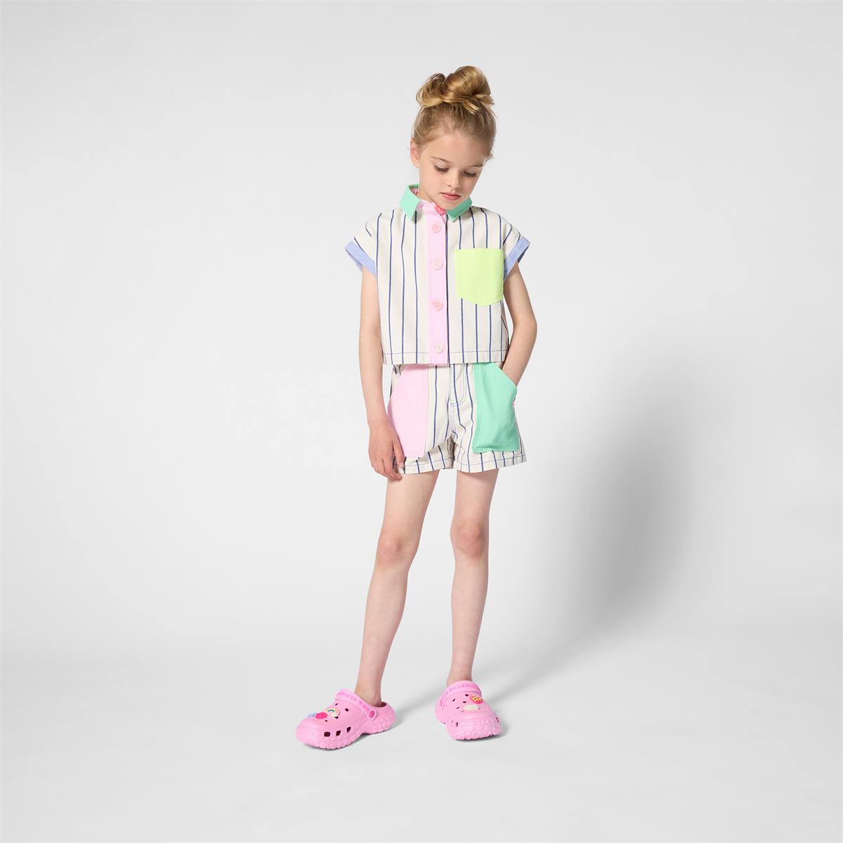 Camisa con botones a rayas Billieblush