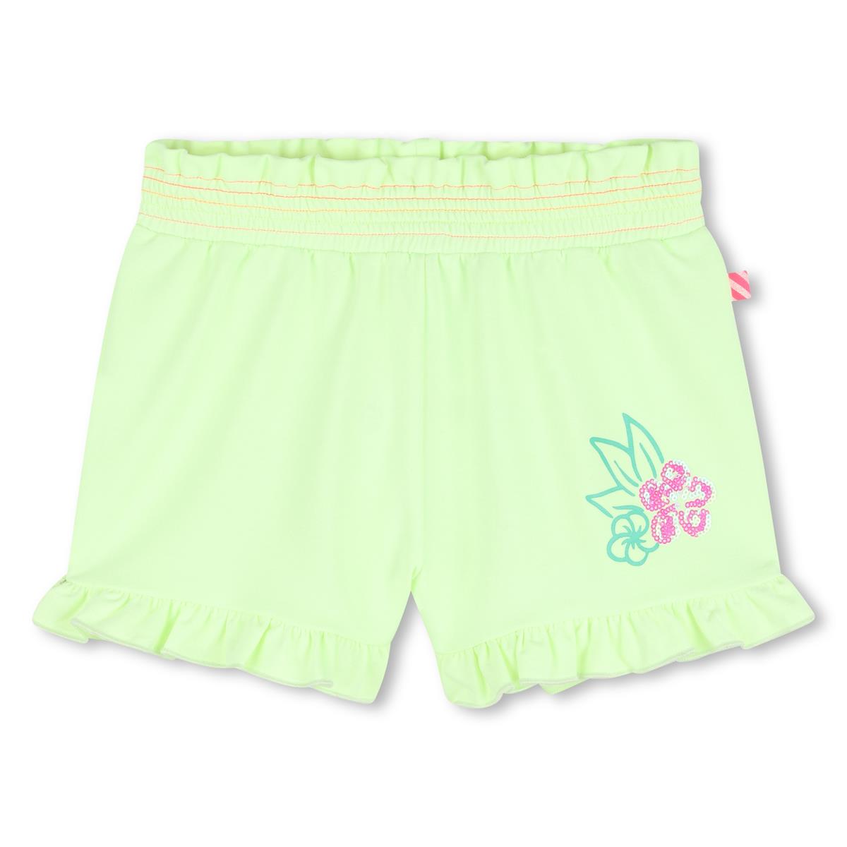 Billieblush - Lemon green fleece shorts