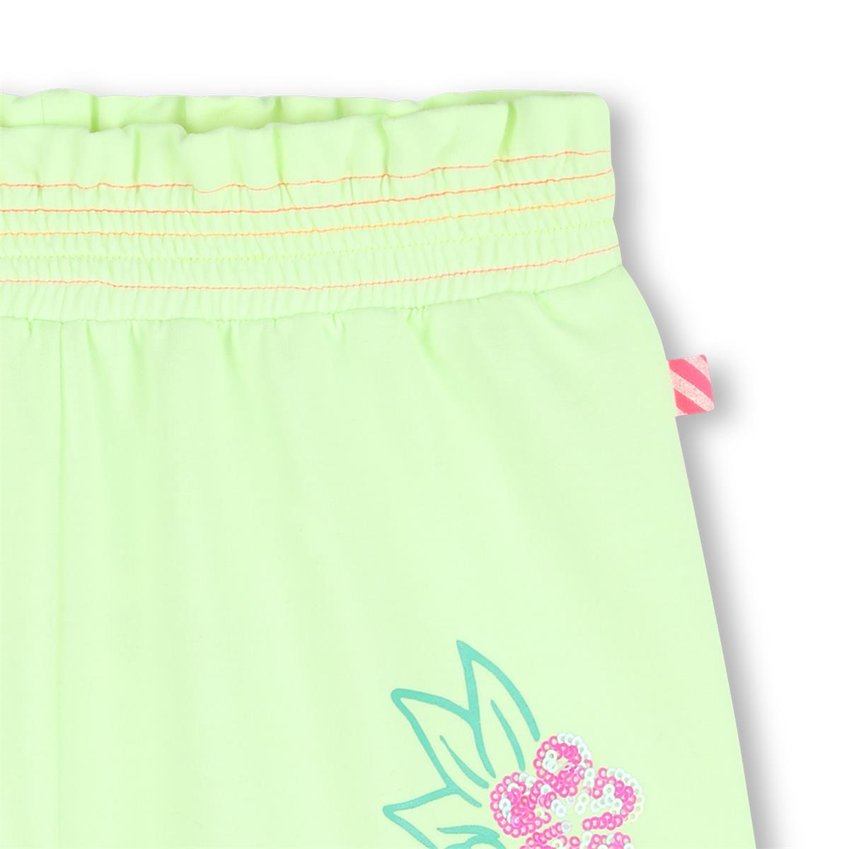 Billieblush - Lemon green fleece shorts