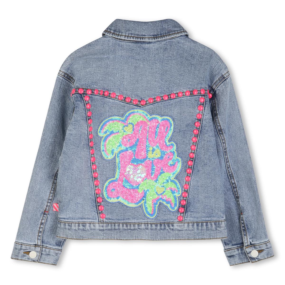 Billieblush - Denim & sequin back jacket
