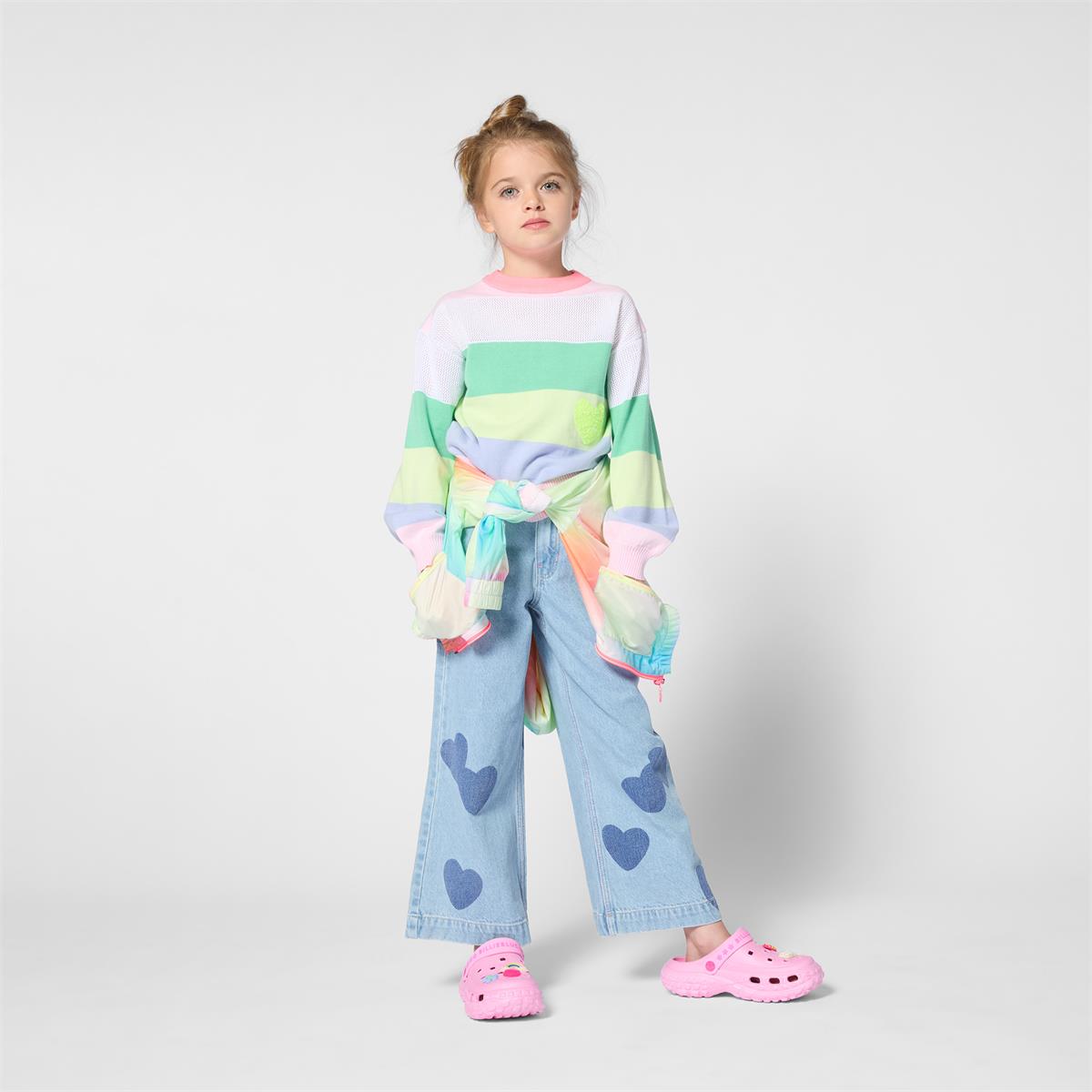 Billieblush - Veelkleurig windjack met capuchon