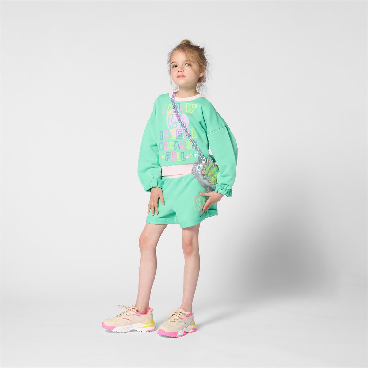 Billieblush - Discord groen "I know" sweatshirt