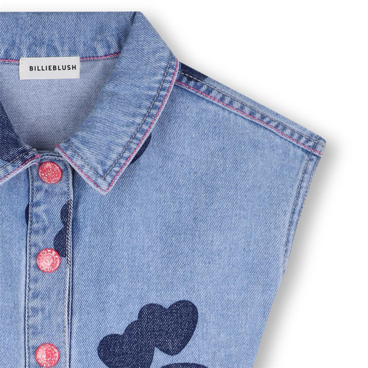 Billieblush - Double stone & heart denim jumpsuit