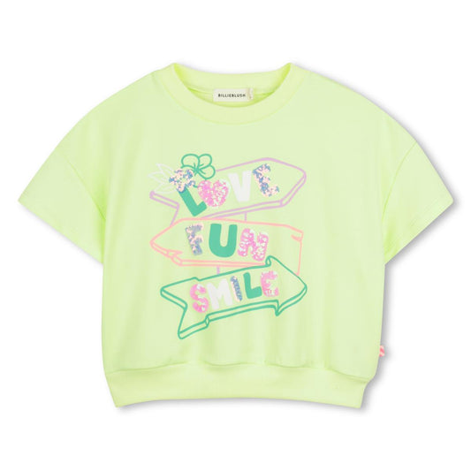 Billieblush - Sudadera sin mangas verde limón