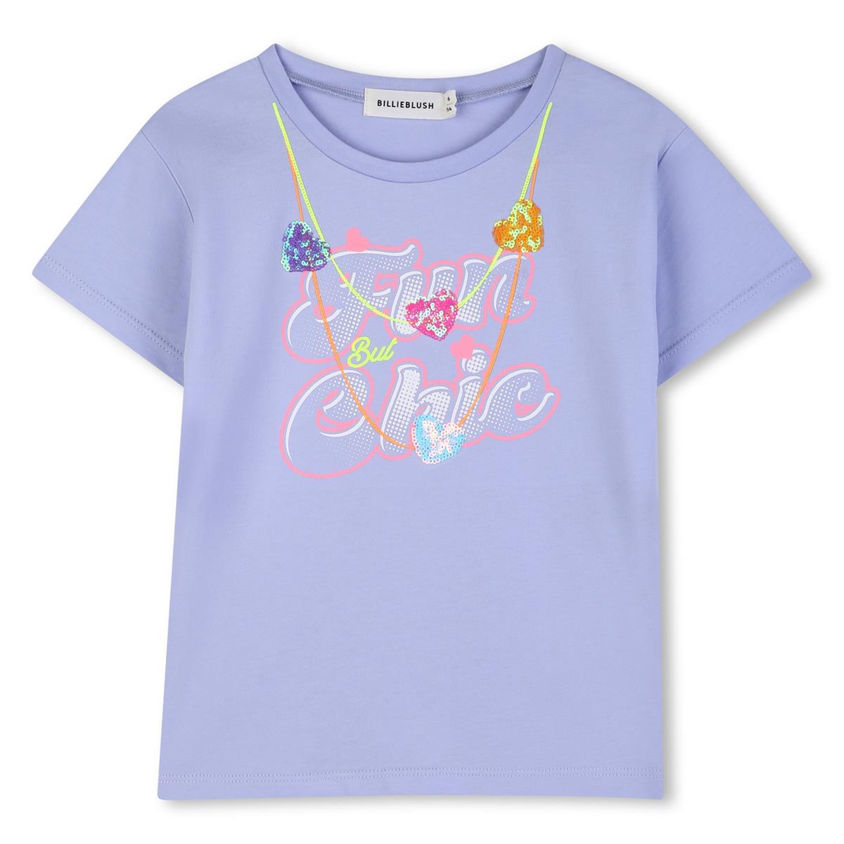 Billieblush - Camiseta azul ángel "Fun chic"