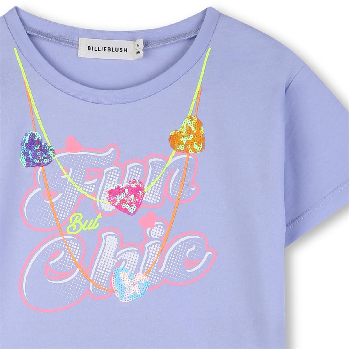 Billieblush - Camiseta azul ángel "Fun chic"
