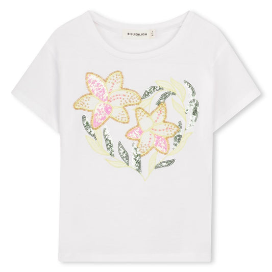 Billieblush - T-shirt met witte bloemen