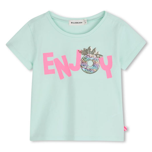 Billieblush - Camiseta ' Enjoy' verde empolvado