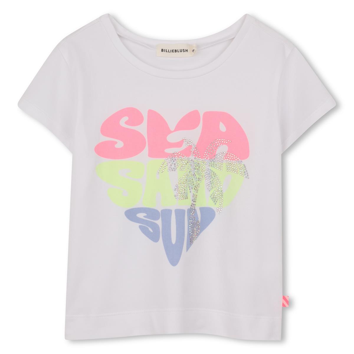 Billieblush - White “Sea&Sun” T-shirt