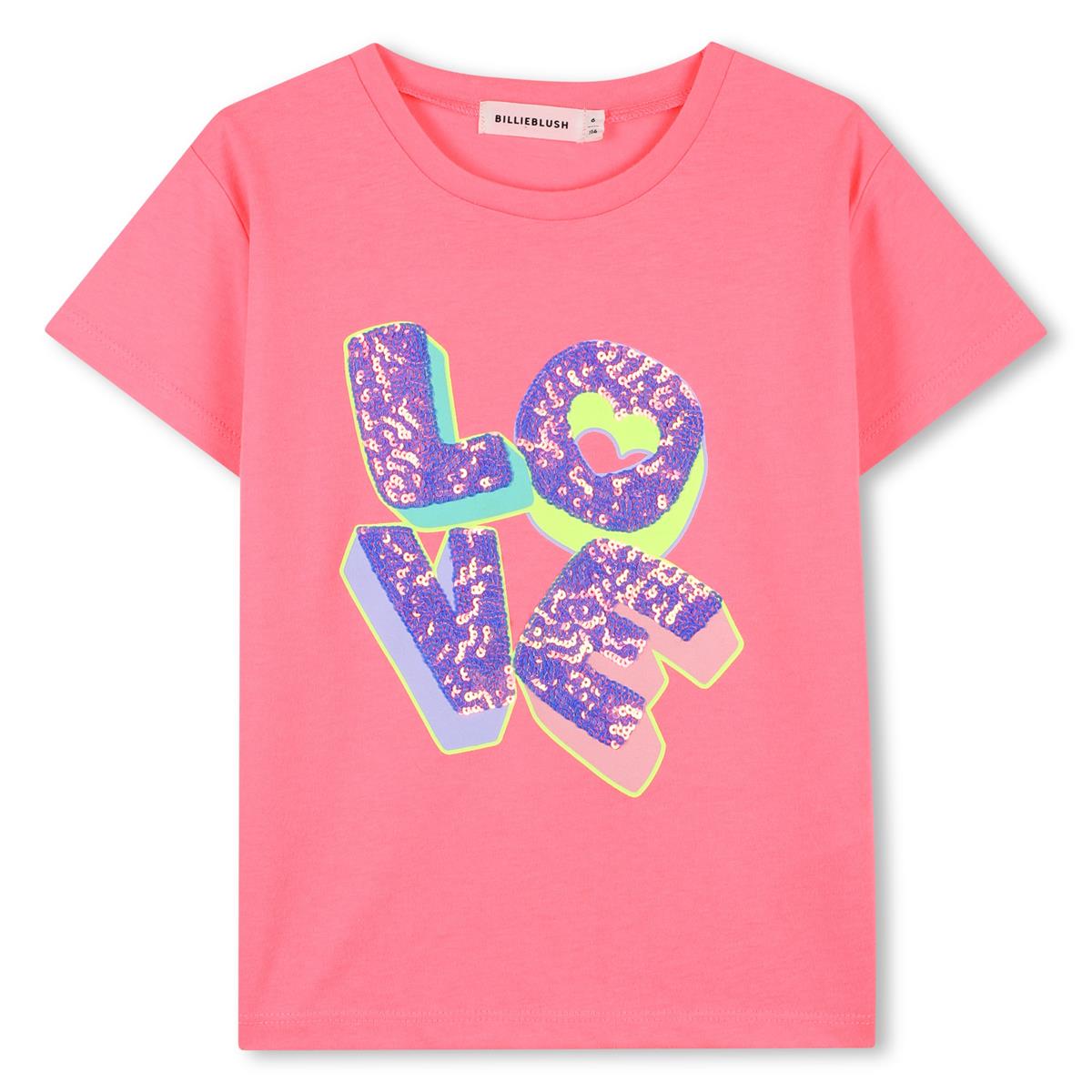 Billieblush - Camiseta “Love” rosa neón