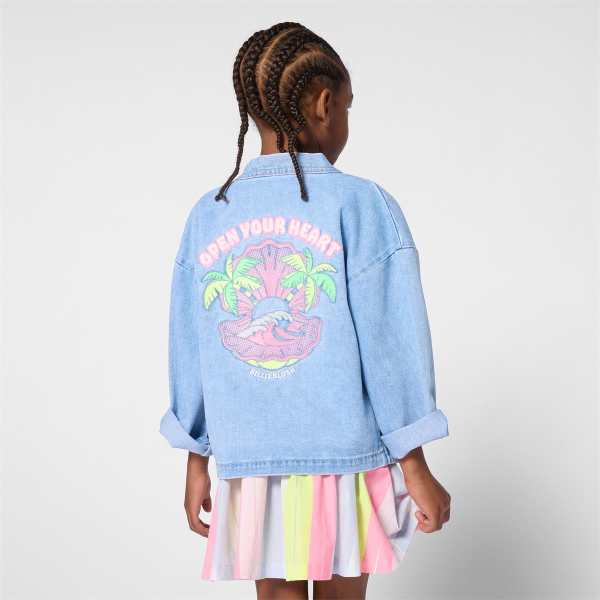 Billieblush - Denim jacket with playful back illustration