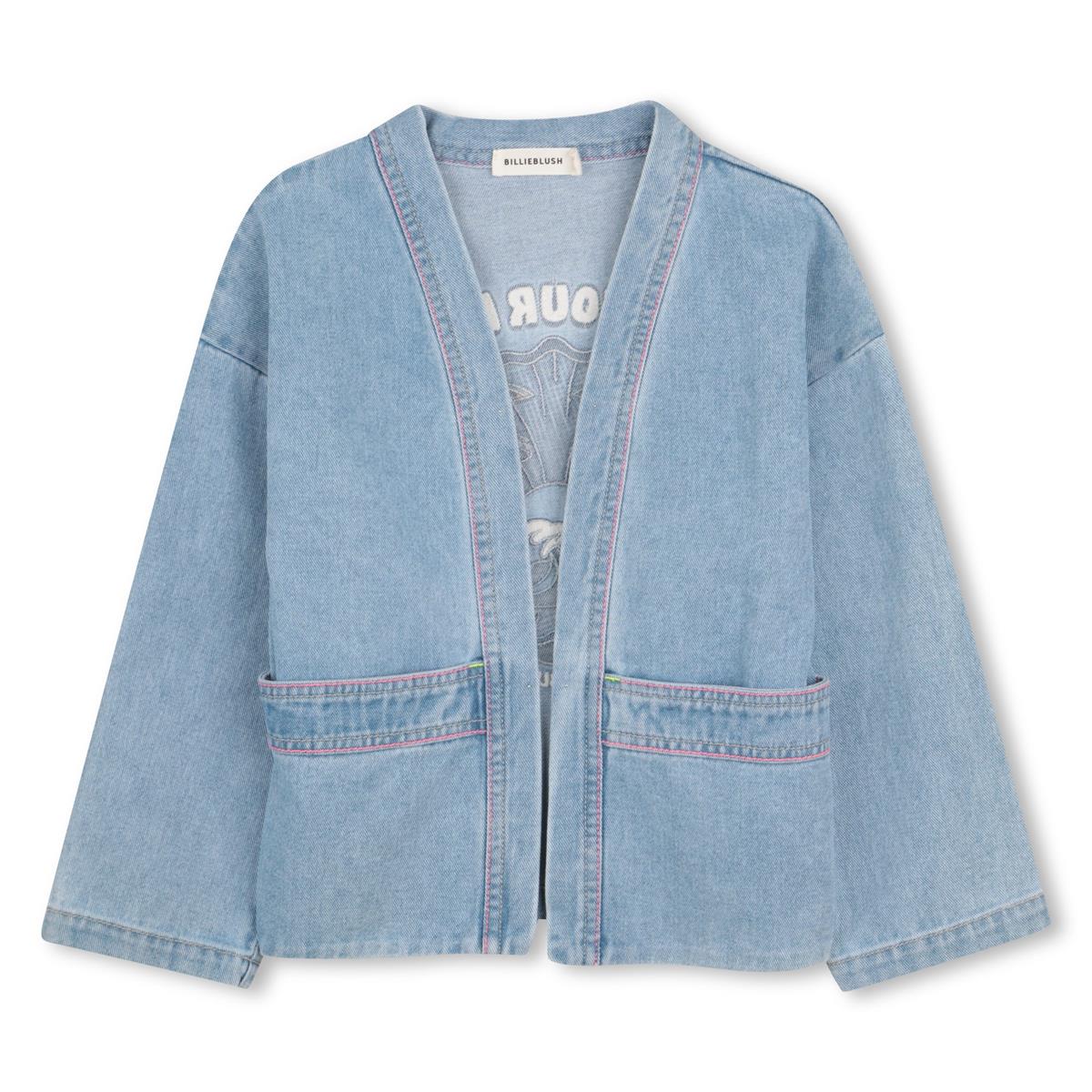 Billieblush - Denim jacket with playful back illustration