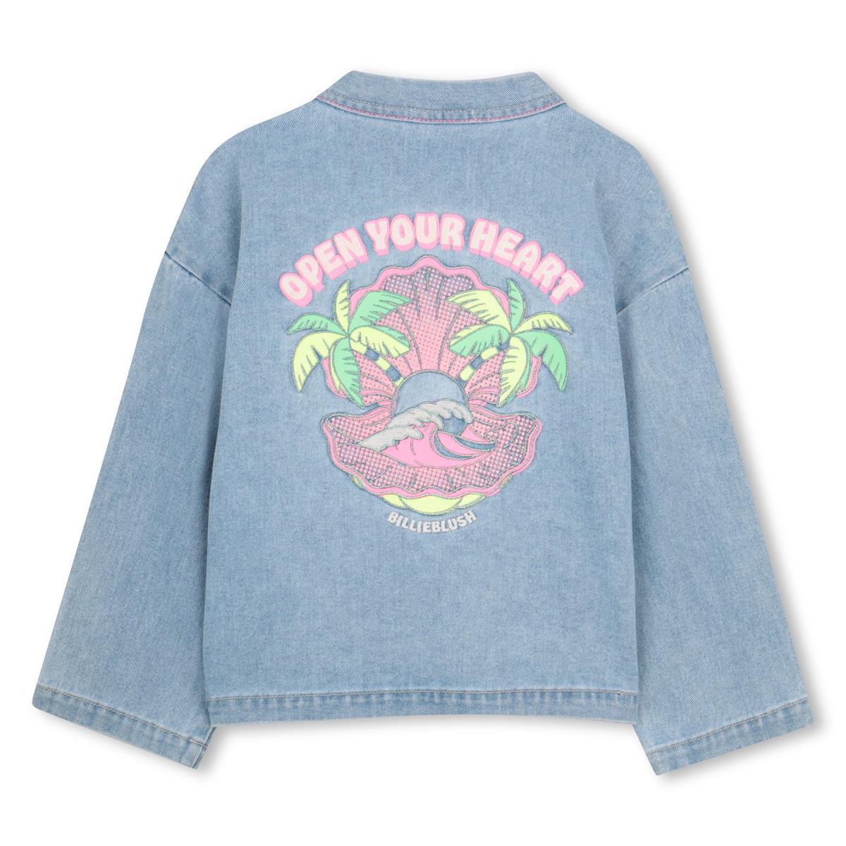 Billieblush - Denim jacket with playful back illustration