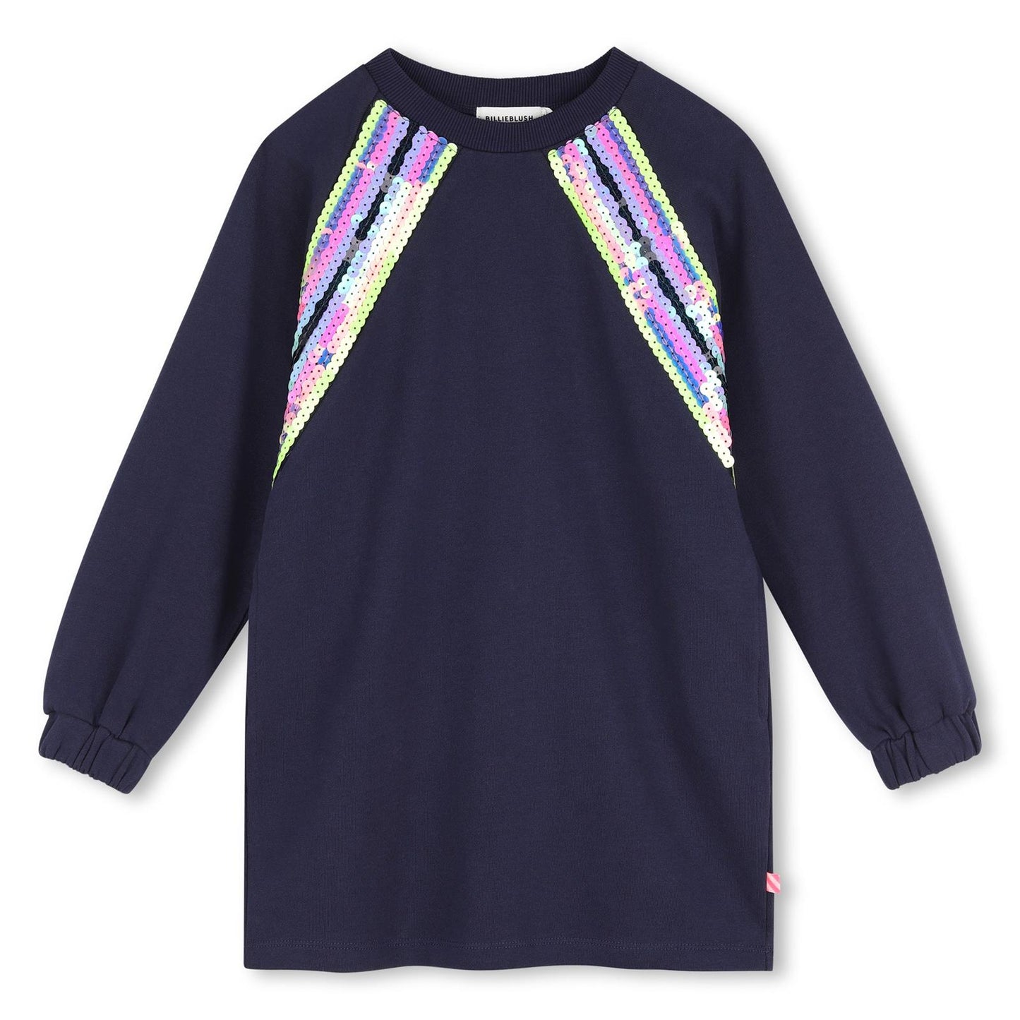 Billieblush - Robe en molleton navy avec sequins
