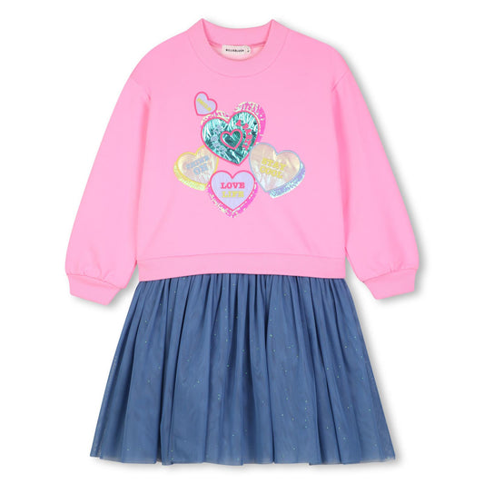Billieblush - Robe bi-matière malabar