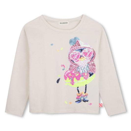 Billieblush – „Eule“-Pailletten-T-Shirt