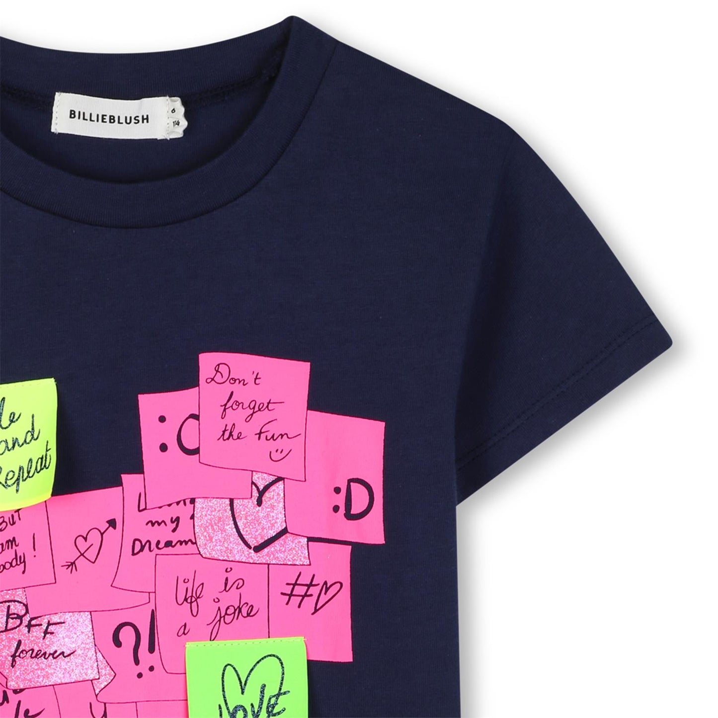 Billieblush - T-shirt navy post-it