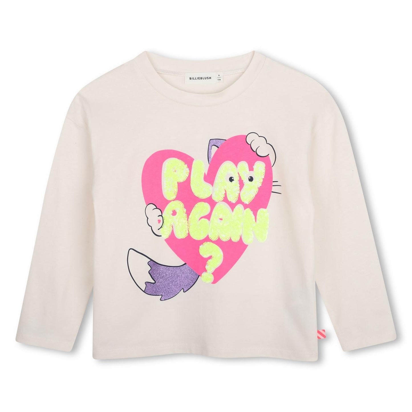 Billieblush - T-shirt blanc PLAY AGAIN
